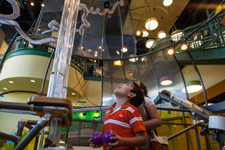 Discovery Gateway's mission is to "inspire children of all ages and abilities to imagine, discover, and connect with their world to make a difference."