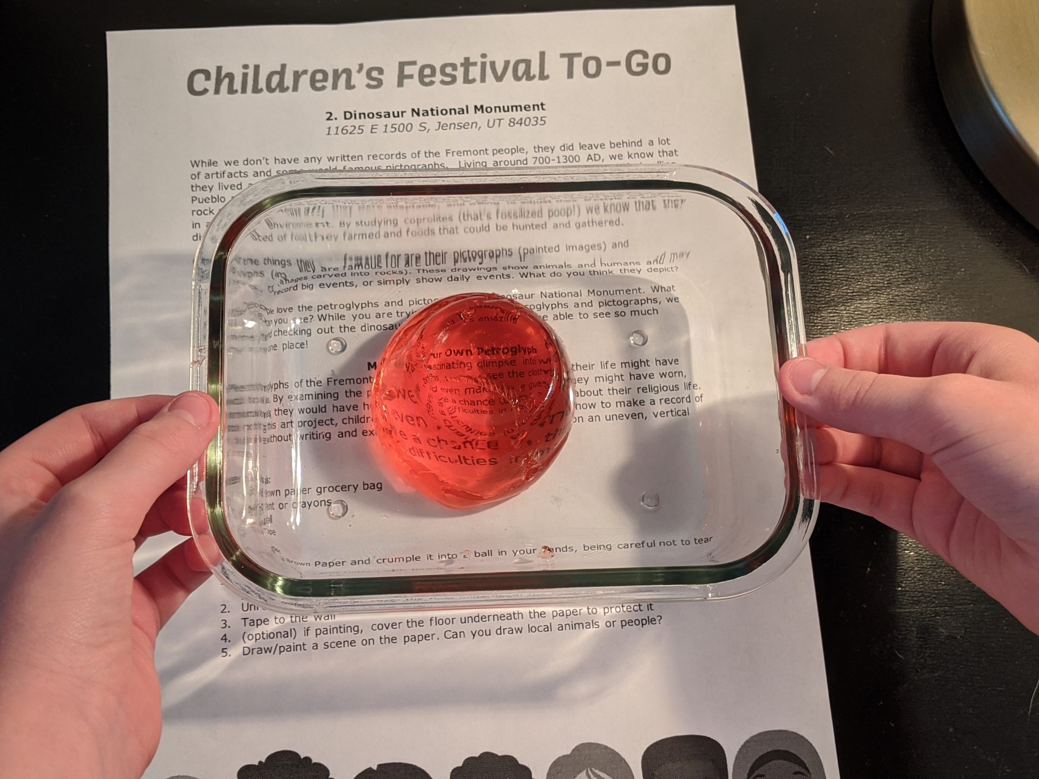 jello magnifying glass