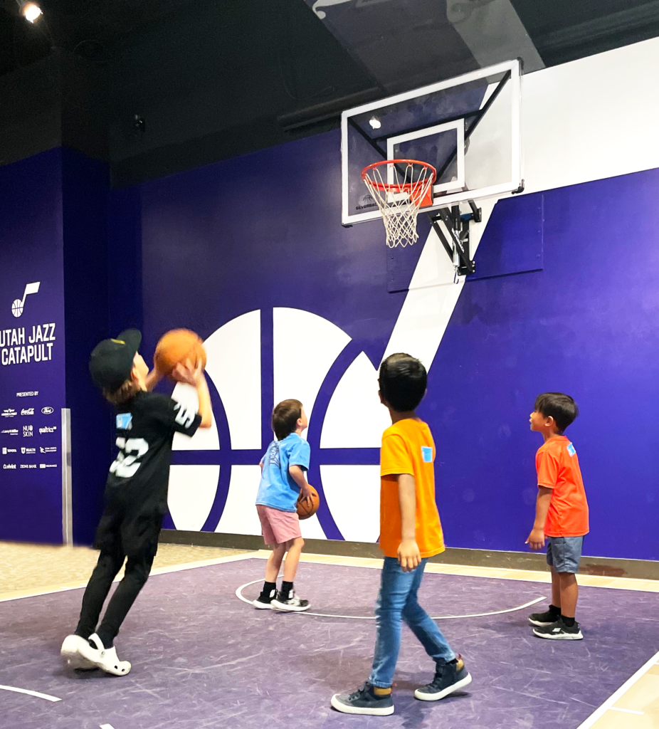 Kids Playing Basketball together