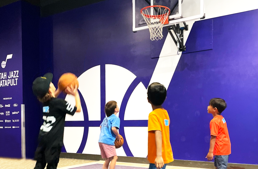Kids Playing Basketball together