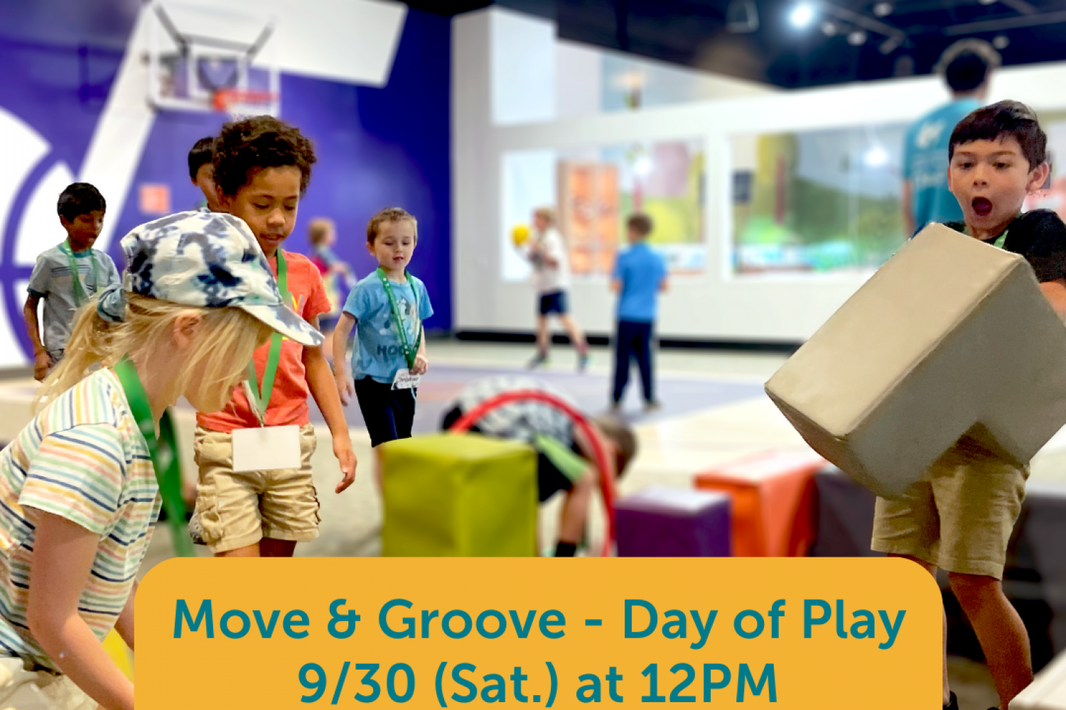 Kids playing at the Gym section in the Museum