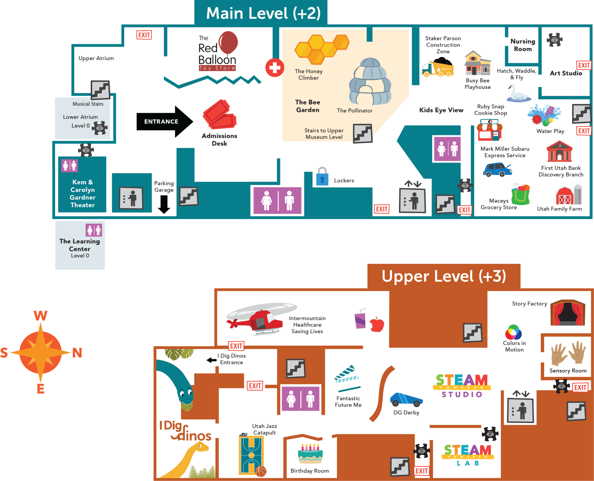 Exhibits Map Discovery Gateway Children's Museum