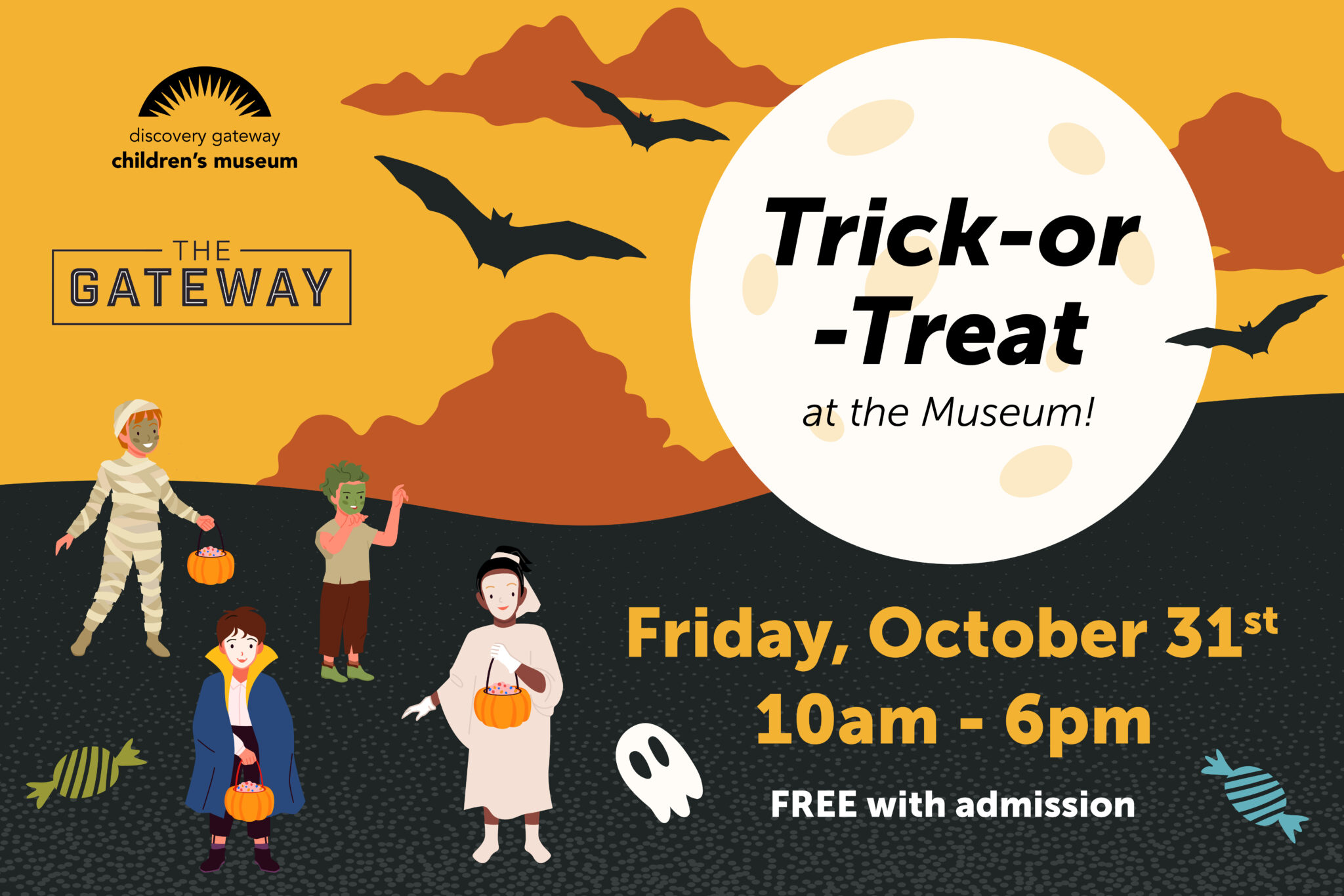 Enjoy a spooktacular fun on Halloween for a trick-or-treat at the museum.
